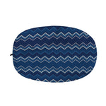 Blue Chevron Knitted Pattern Print Car Side Mirror Covers