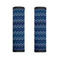 Blue Chevron Knitted Pattern Print Handle Covers