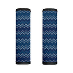 Blue Chevron Knitted Pattern Print Handle Covers