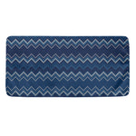 Blue Chevron Knitted Pattern Print Towel