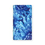 Blue Chrysanthemum Flower Print Baby Crib Sheet