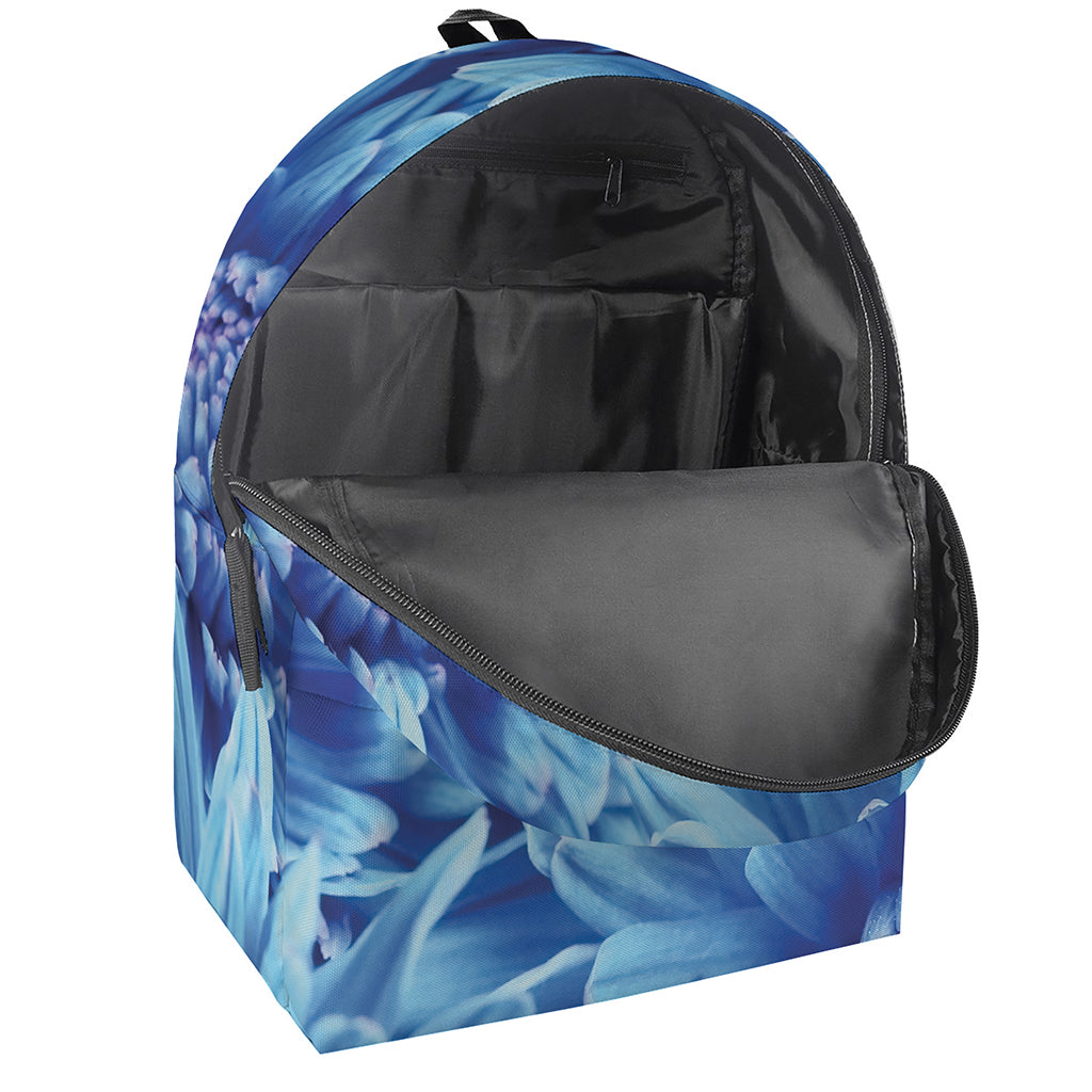 Blue Chrysanthemum Flower Print Backpack