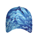 Blue Chrysanthemum Flower Print Baseball Cap