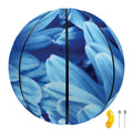 Blue Chrysanthemum Flower Print Basketball