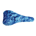 Blue Chrysanthemum Flower Print Bicycle Seat Cover