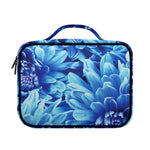Blue Chrysanthemum Flower Print Briefcase Bible Bag
