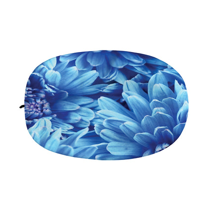 Blue Chrysanthemum Flower Print Car Side Mirror Covers