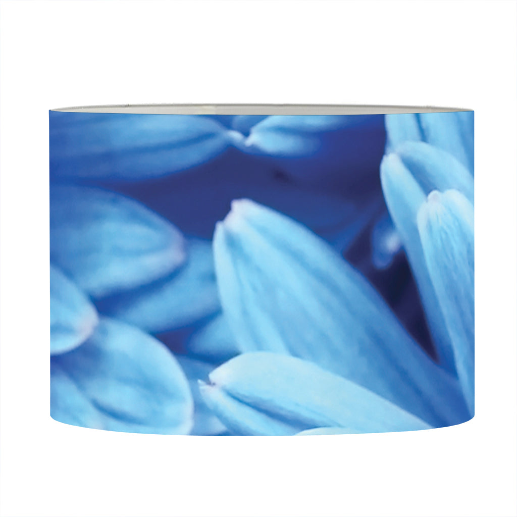 Blue Chrysanthemum Flower Print Drum Lamp Shade