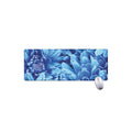 Blue Chrysanthemum Flower Print Extended Mouse Pad