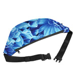 Blue Chrysanthemum Flower Print Fanny Pack