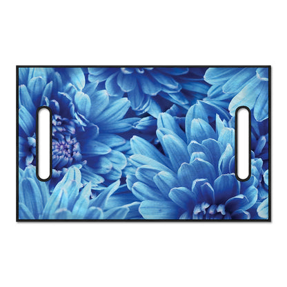 Blue Chrysanthemum Flower Print Golf Cart Seat Cover