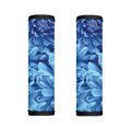 Blue Chrysanthemum Flower Print Handle Covers