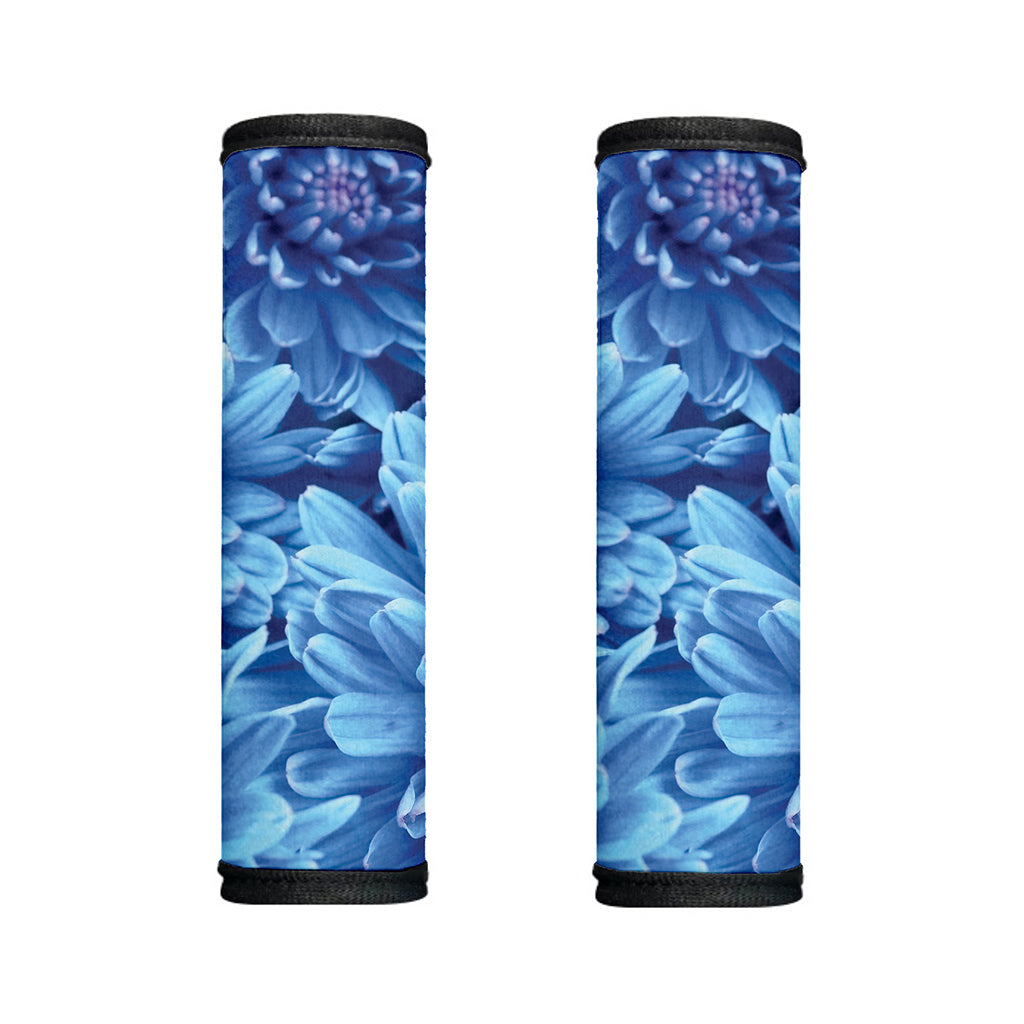 Blue Chrysanthemum Flower Print Handle Covers
