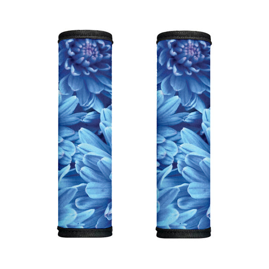 Blue Chrysanthemum Flower Print Handle Covers