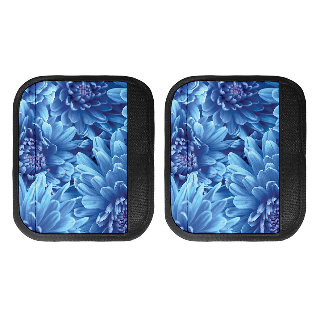 Blue Chrysanthemum Flower Print Handle Covers