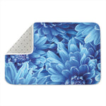 Blue Chrysanthemum Flower Print Indoor Door Mat