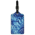 Blue Chrysanthemum Flower Print Luggage Tag
