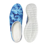 Blue Chrysanthemum Flower Print Mesh Casual Shoes
