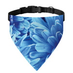 Blue Chrysanthemum Flower Print Over The Collar Dog Bandana