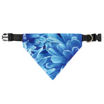 Blue Chrysanthemum Flower Print Over The Collar Dog Bandana