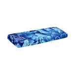 Blue Chrysanthemum Flower Print Piano Keyboard Cover