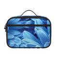 Blue Chrysanthemum Flower Print Portable Lunch Bag