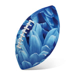 Blue Chrysanthemum Flower Print Rugby Ball