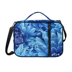Blue Chrysanthemum Flower Print Shoulder Strap Bible Bag