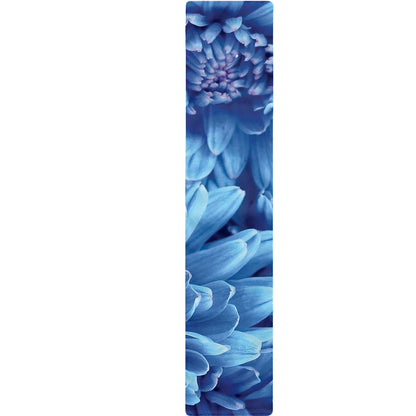 Blue Chrysanthemum Flower Print Table Runner