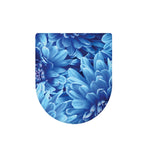 Blue Chrysanthemum Flower Print Toilet Lid Cover