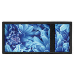 Blue Chrysanthemum Flower Print Trifold Wallet