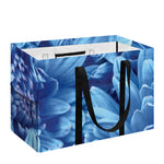 Blue Chrysanthemum Flower Print Utility Tote Bag