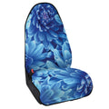 Blue Chrysanthemum Flower Print Waterproof Car Seat Cover