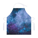 Blue Cloud Starfield Galaxy Space Print Adjustable Apron