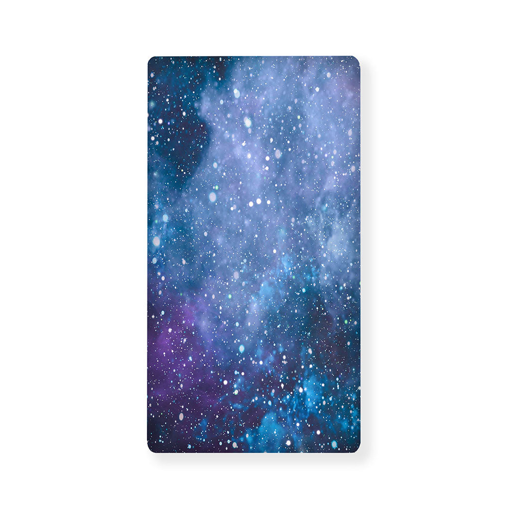 Blue Cloud Starfield Galaxy Space Print Baby Crib Sheet