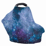 Blue Cloud Starfield Galaxy Space Print Baby Seat Cover