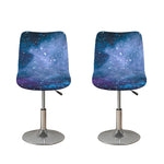 Blue Cloud Starfield Galaxy Space Print Bar Stool Covers