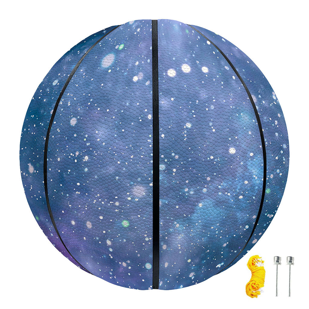 Blue Cloud Starfield Galaxy Space Print Basketball