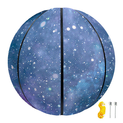 Blue Cloud Starfield Galaxy Space Print Basketball