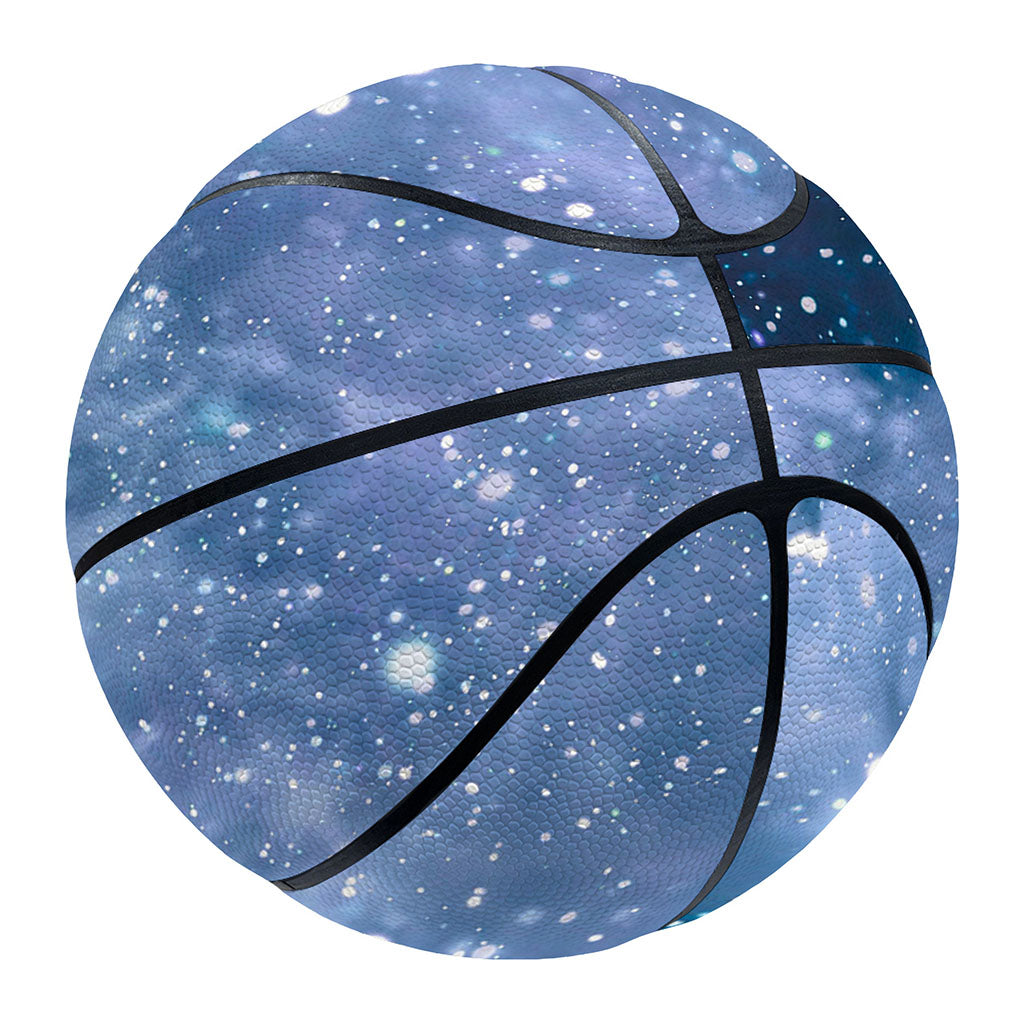 Blue Cloud Starfield Galaxy Space Print Basketball