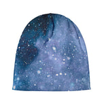 Blue Cloud Starfield Galaxy Space Print Beanie
