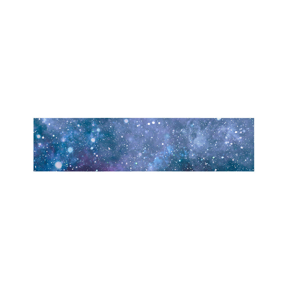 Blue Cloud Starfield Galaxy Space Print Bed Runner