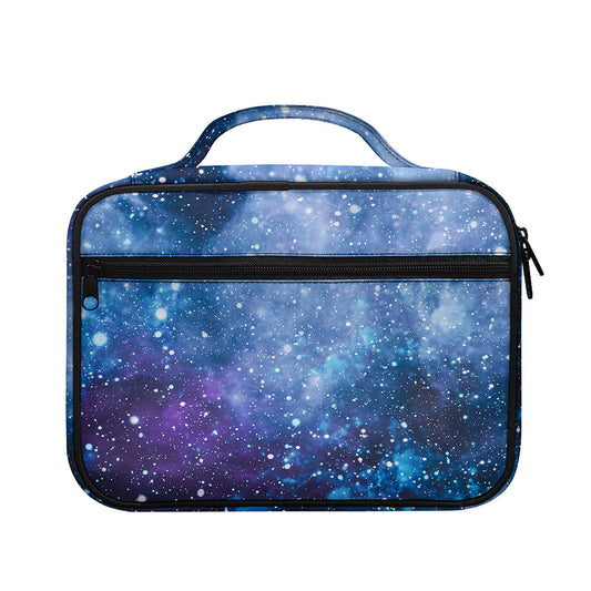 Blue Cloud Starfield Galaxy Space Print Briefcase Bible Bag