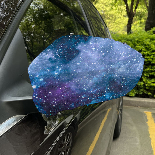 Blue Cloud Starfield Galaxy Space Print Car Side Mirror Covers