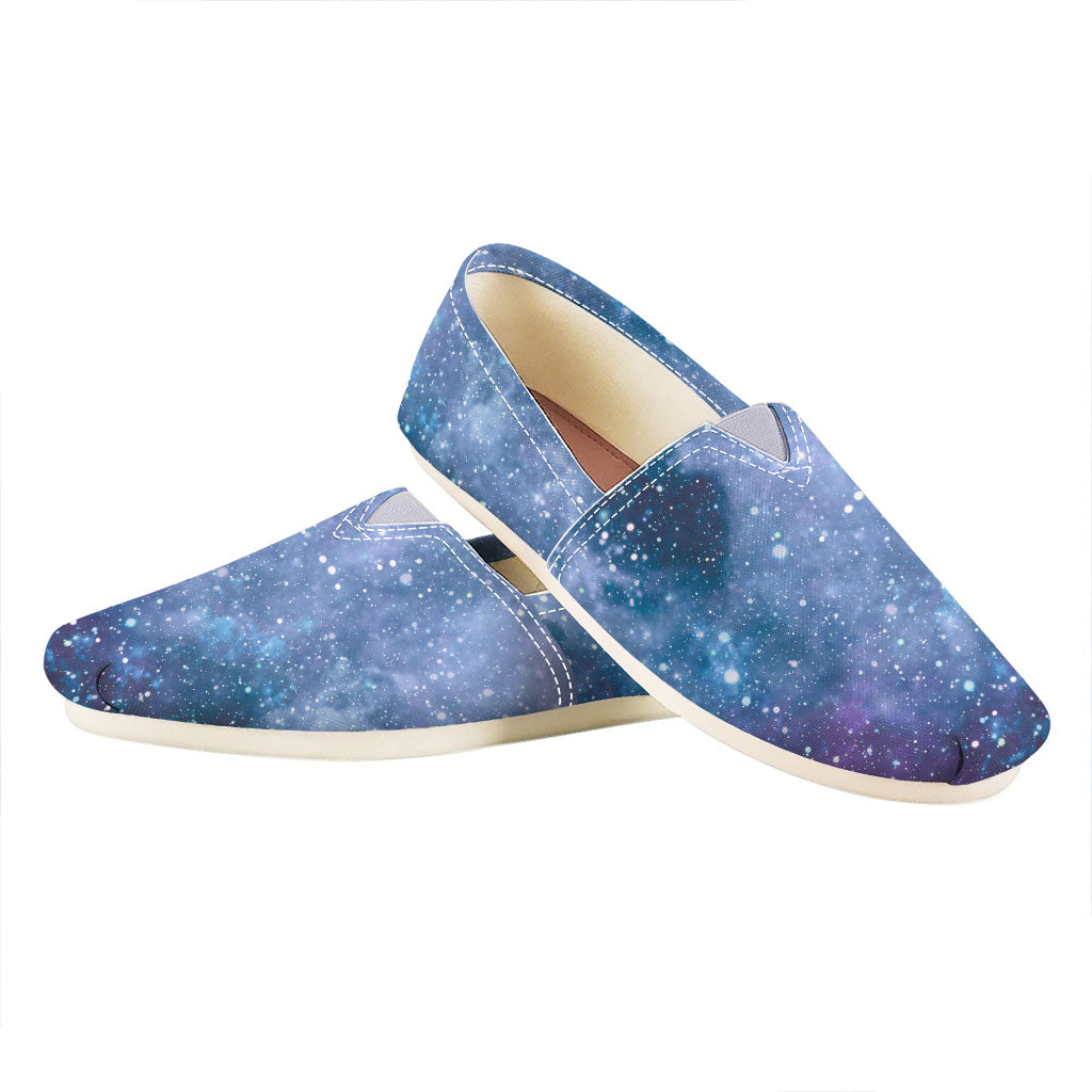 Blue Cloud Starfield Galaxy Space Print Casual Shoes
