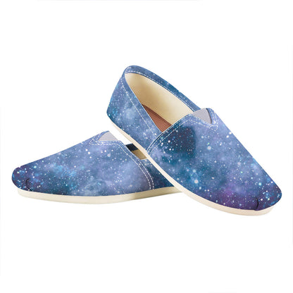 Blue Cloud Starfield Galaxy Space Print Casual Shoes