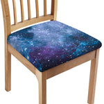 Blue Cloud Starfield Galaxy Space Print Chair Cushion Cover