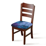 Blue Cloud Starfield Galaxy Space Print Chair Cushion Cover