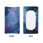 Blue Cloud Starfield Galaxy Space Print Changing Pad Cover