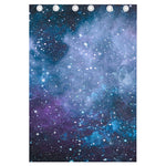 Blue Cloud Starfield Galaxy Space Print Curtain